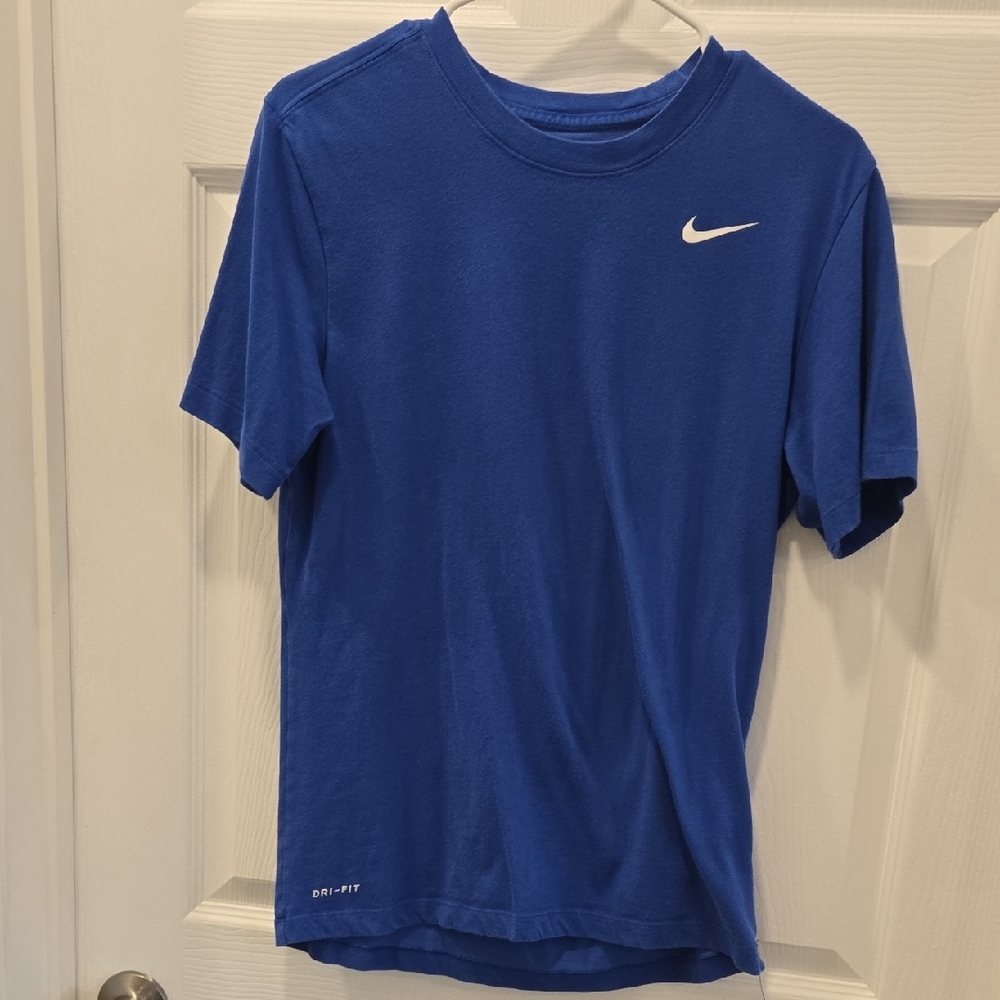 Nike Men's Short Sleeve Blue Tee